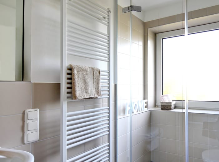 Handtuchheizkörper im Bad