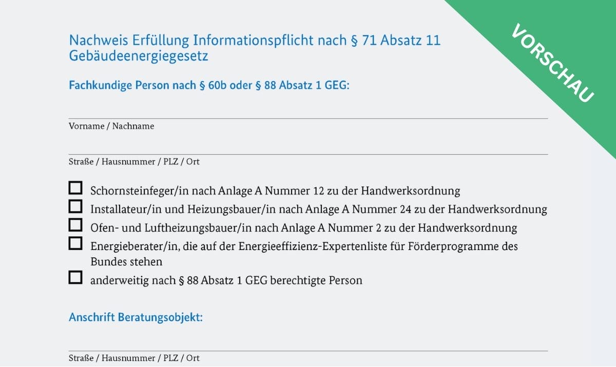 GEG Beratungspflicht